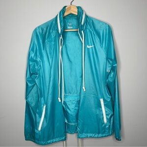 Women’s blue Light‎ weight Nike full zip jacket size large